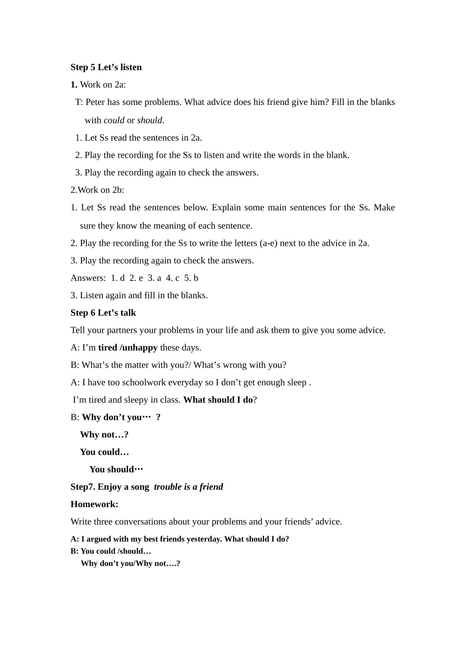 八年级下册Unit-4--第一课时教学设计_第3页