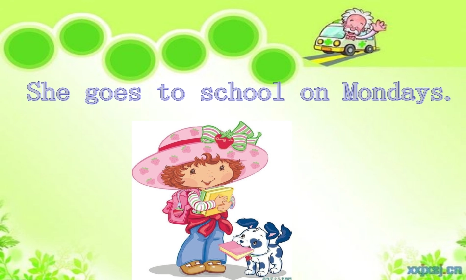 She-goes-to-school-on-Mondays_第2页