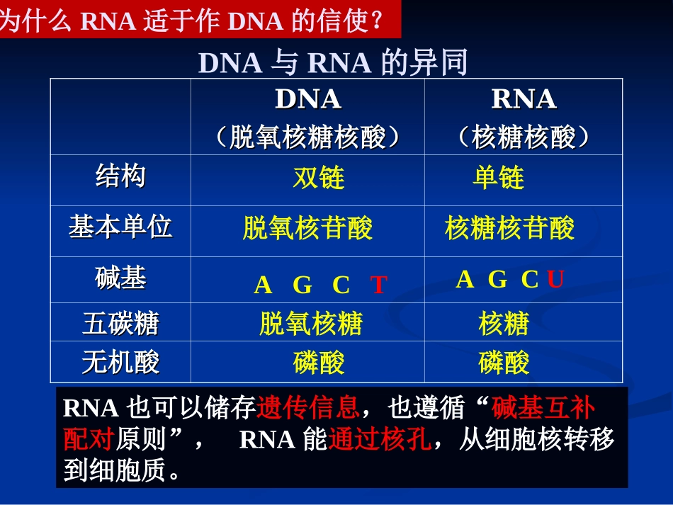 第4章第1节基因指导蛋白质的合成_第3页
