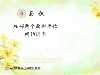 面积单位间的进率