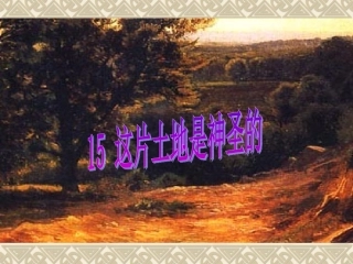 这片土地是神圣的1