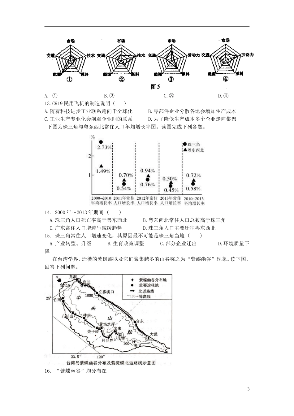 2016地理综合练习_第3页
