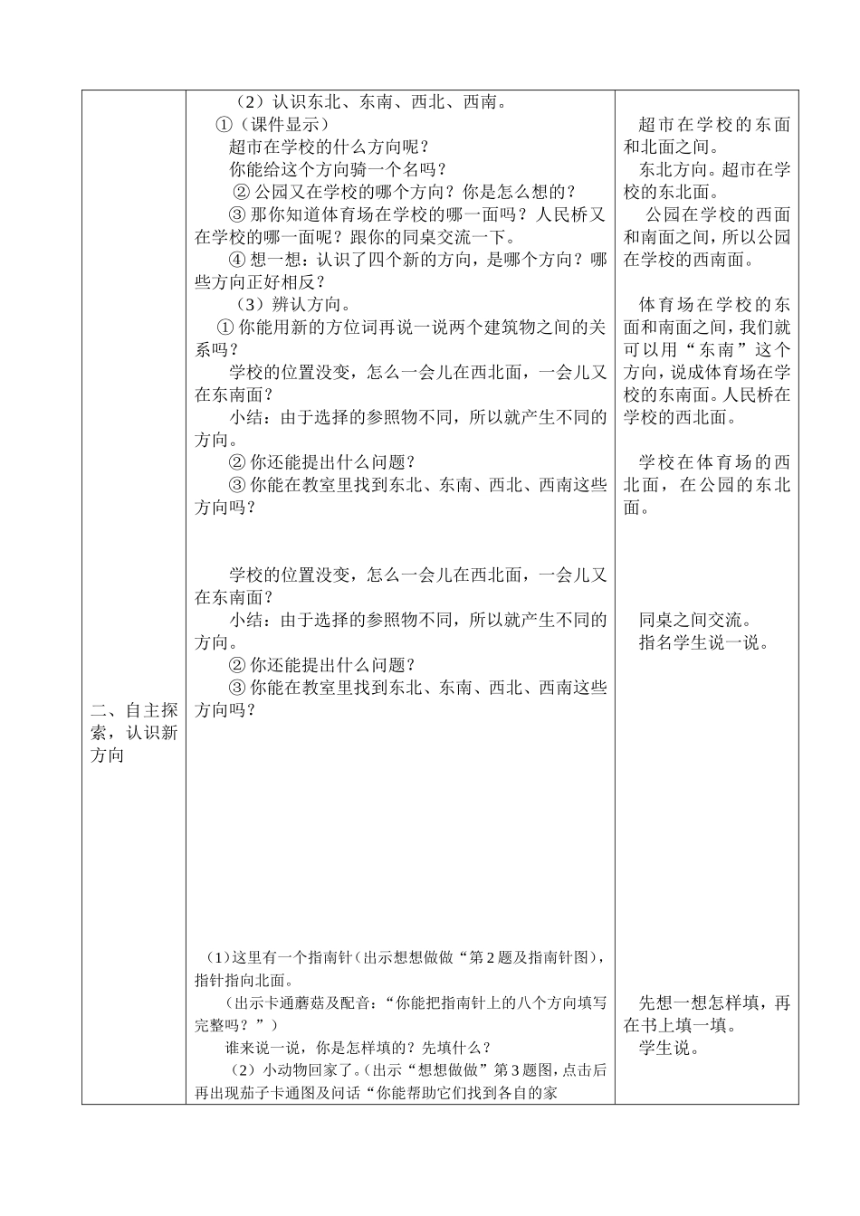 认识东南、东北、西南、西北_第2页