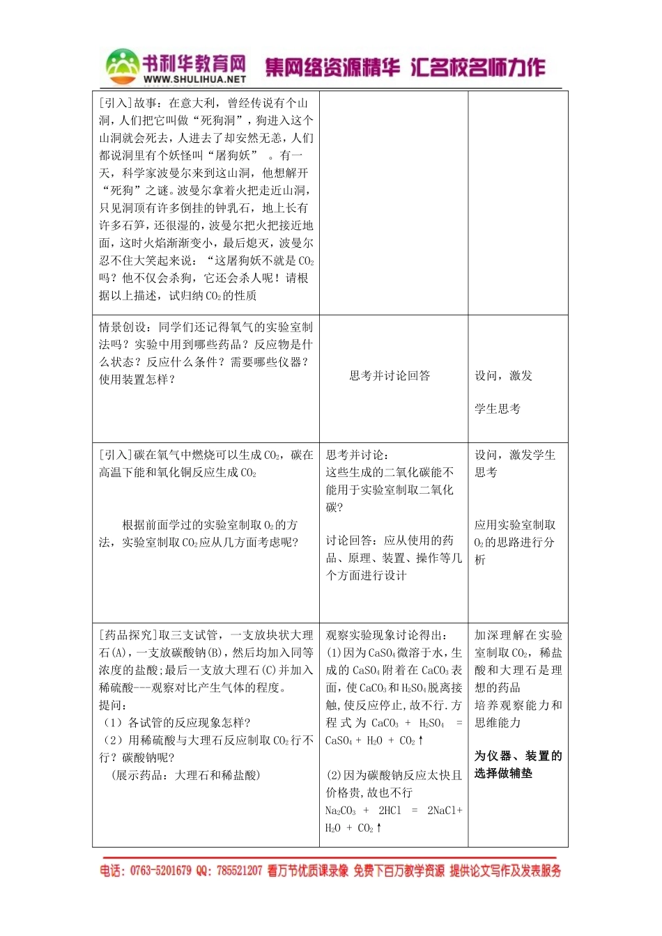 【教案二】课题2二氧化碳制取的研究_第2页
