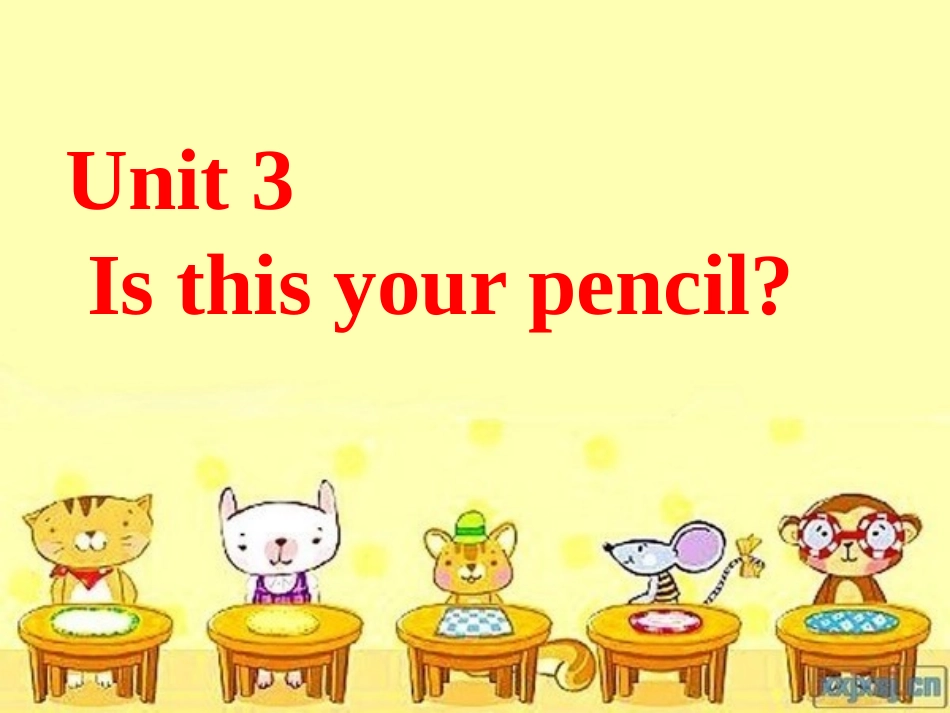 七年级英语-Is-this-your-pencil-第三课时_第1页