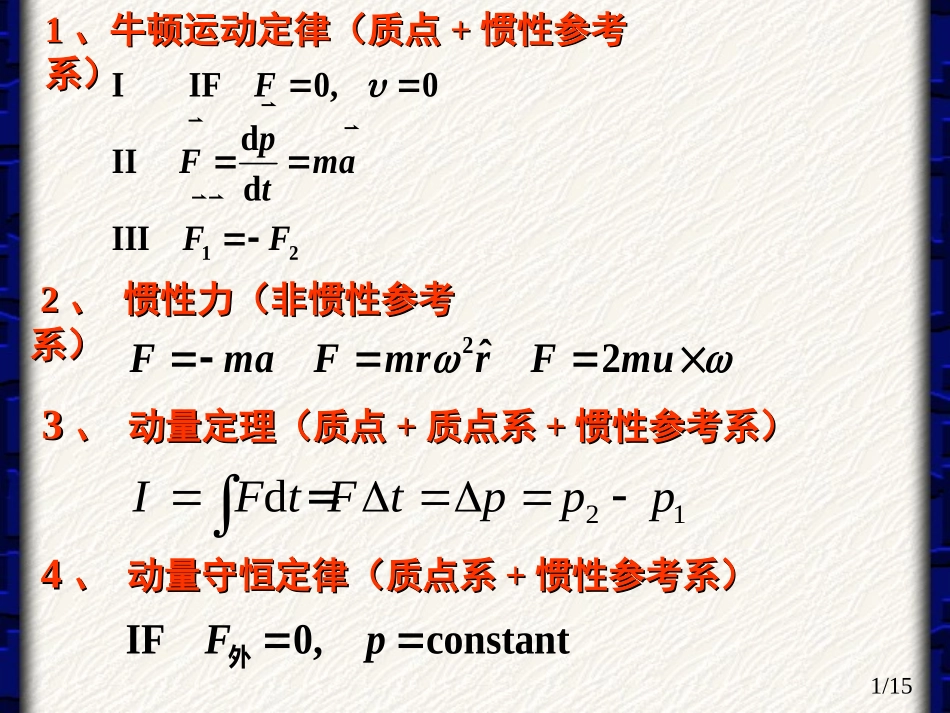 chapter 3-4 力学习题课 2011formath_第1页