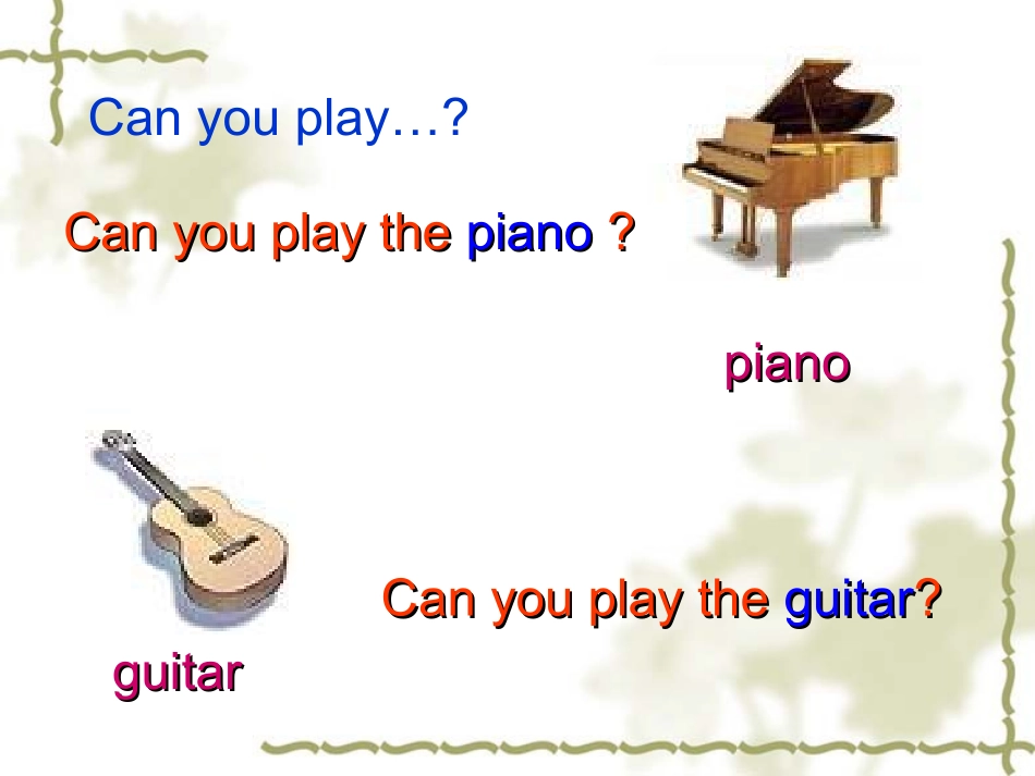 Unit10Canyouplaytheguitar_第3页