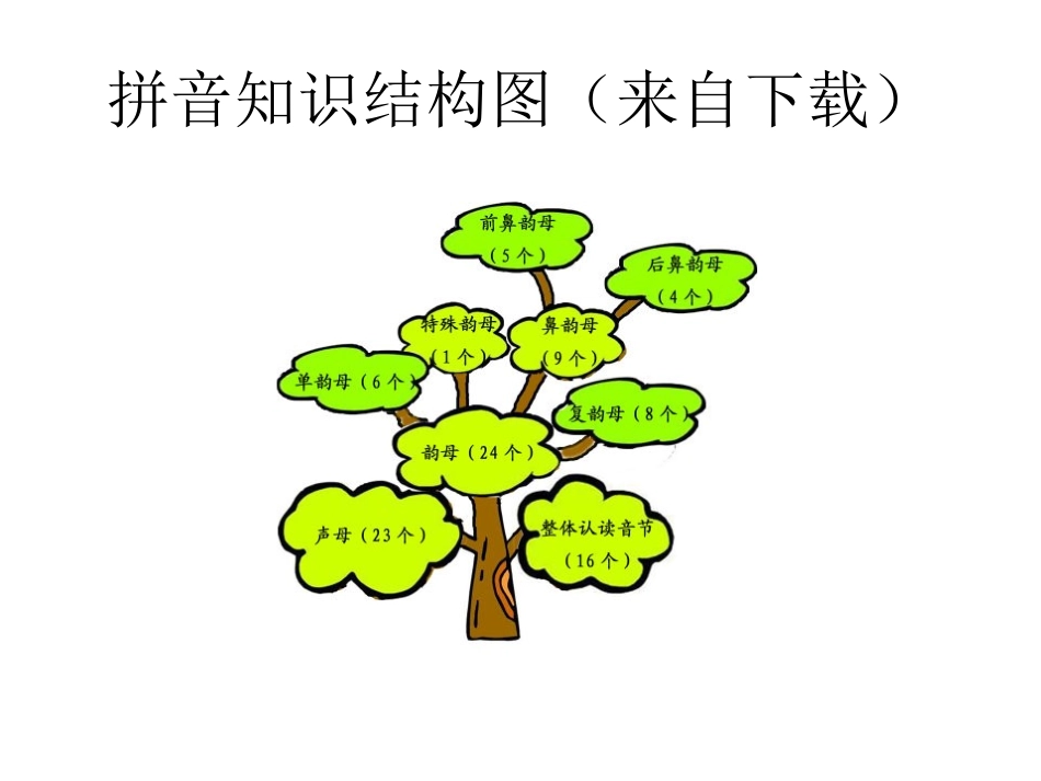 拼音知识结构图(_第1页
