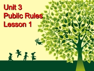 Unit-3-Public-Rules-Lesson-1-课件-2