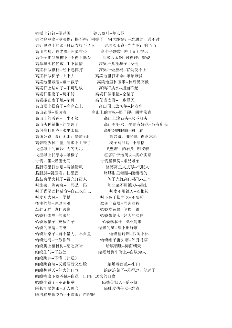 小学生必背谚语歇后语[1]_第3页