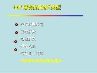 HBV感染的临床类型