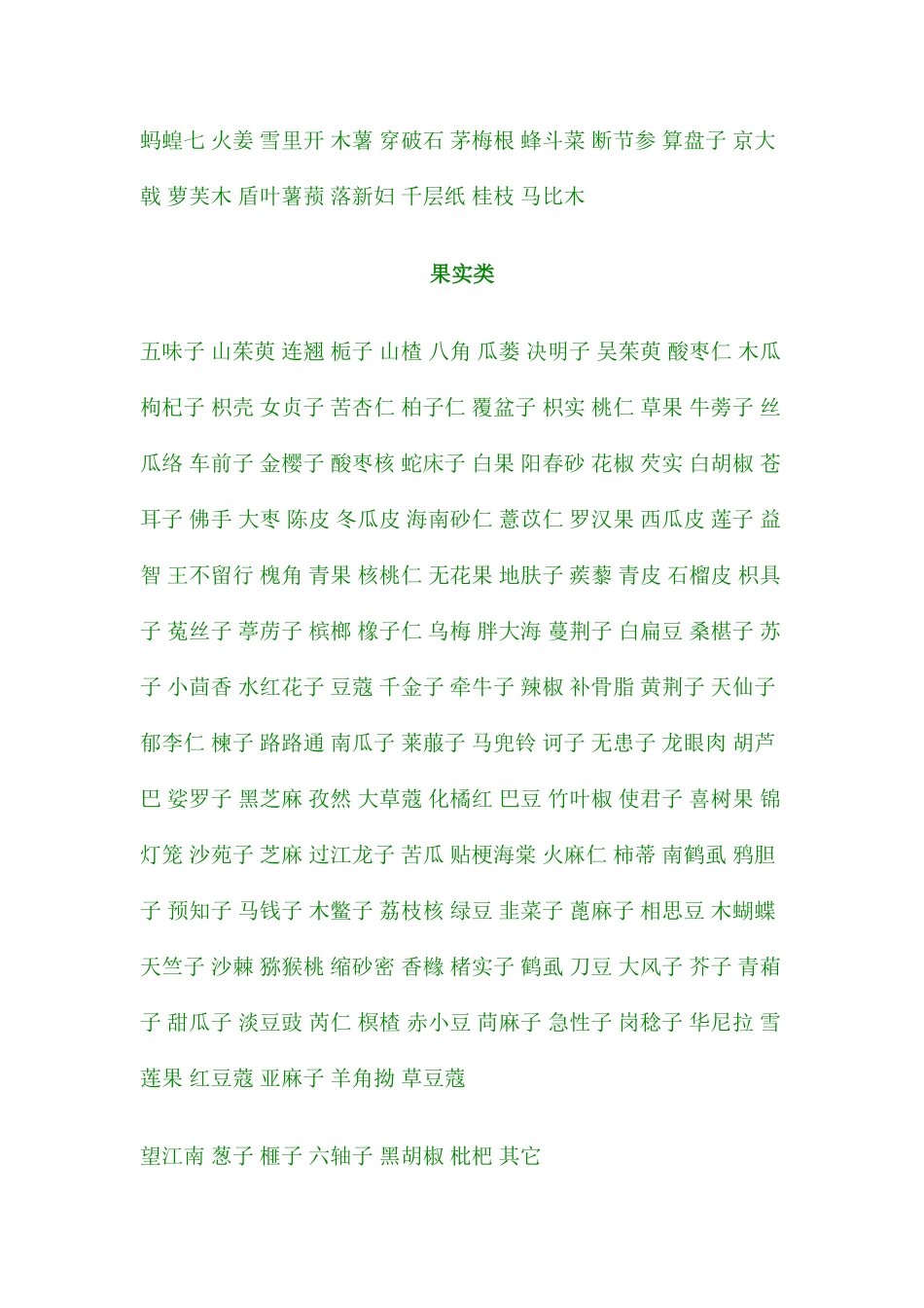 常用中药材目录_第2页