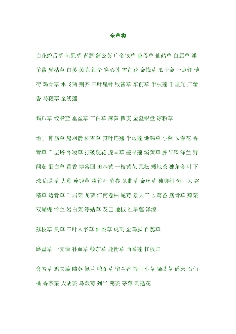 常用中药材目录_第3页