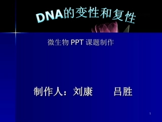 DNA的变性和复性1