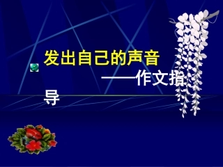 发出自己的声音-(2)