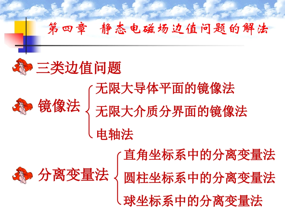 第4章静态电磁场边值问题的解法_第1页