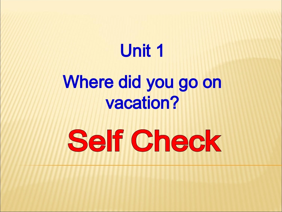 Unit1SelfCheck_第1页