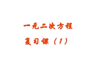 21章复习与小结