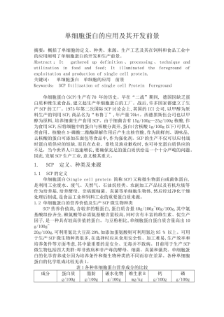 单细胞蛋白作业