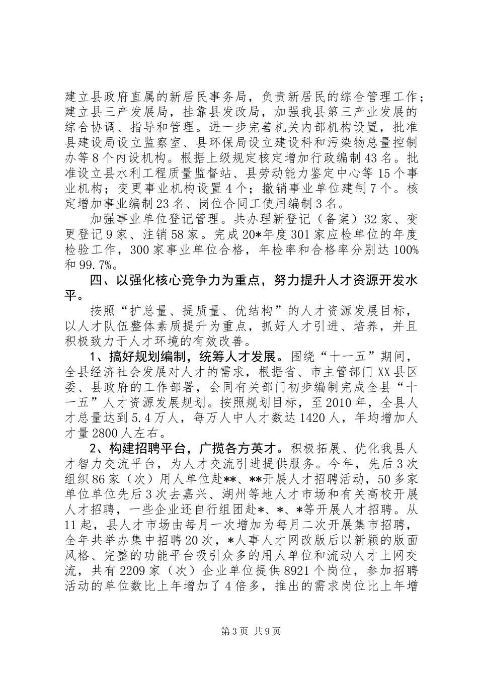 人事局深化人才培训年终总结_第3页