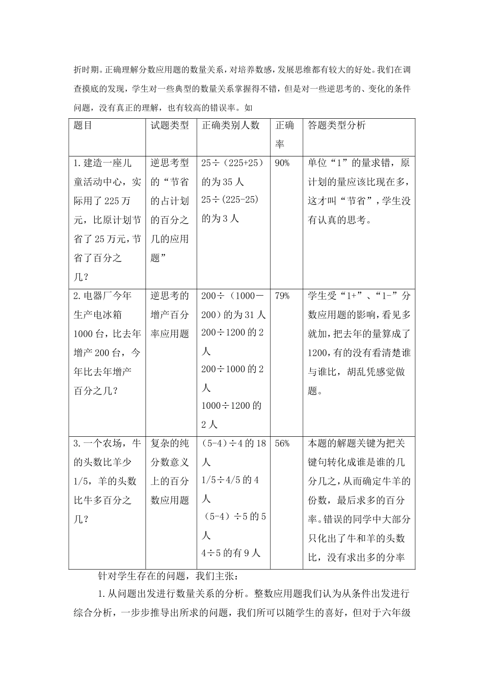 培养六年级学生分析分数应用题的能力_第3页