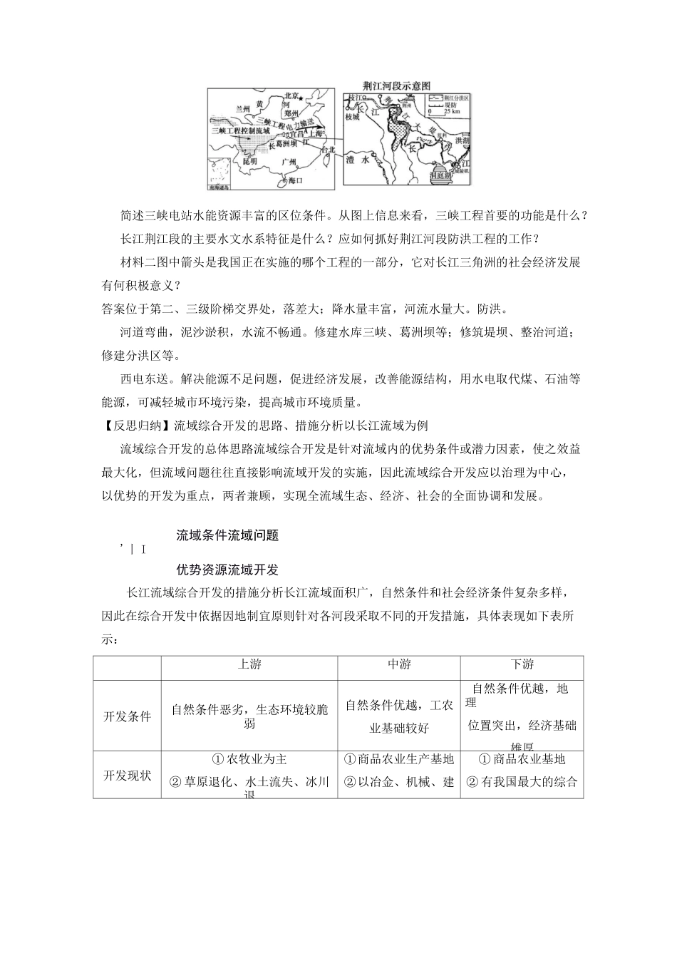 《流域综合开发与可持续发展》导学案_第3页