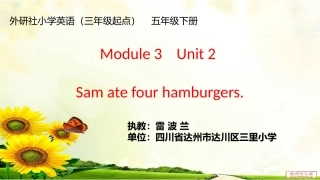 Unit2Samatefourhamburgers.