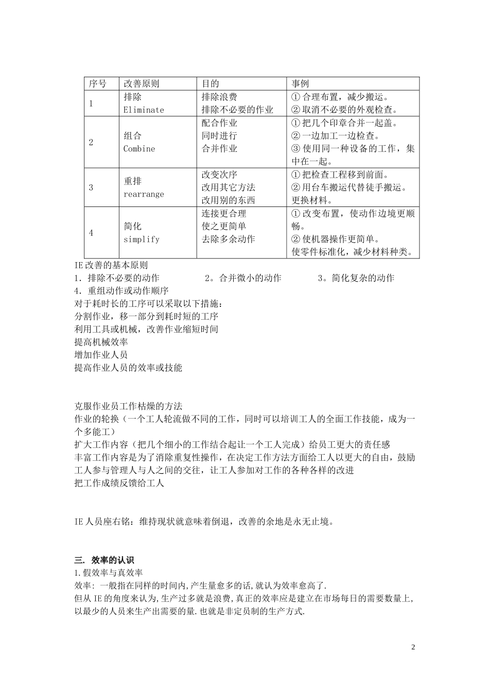IE概论以及真效率假效率的认识_第2页