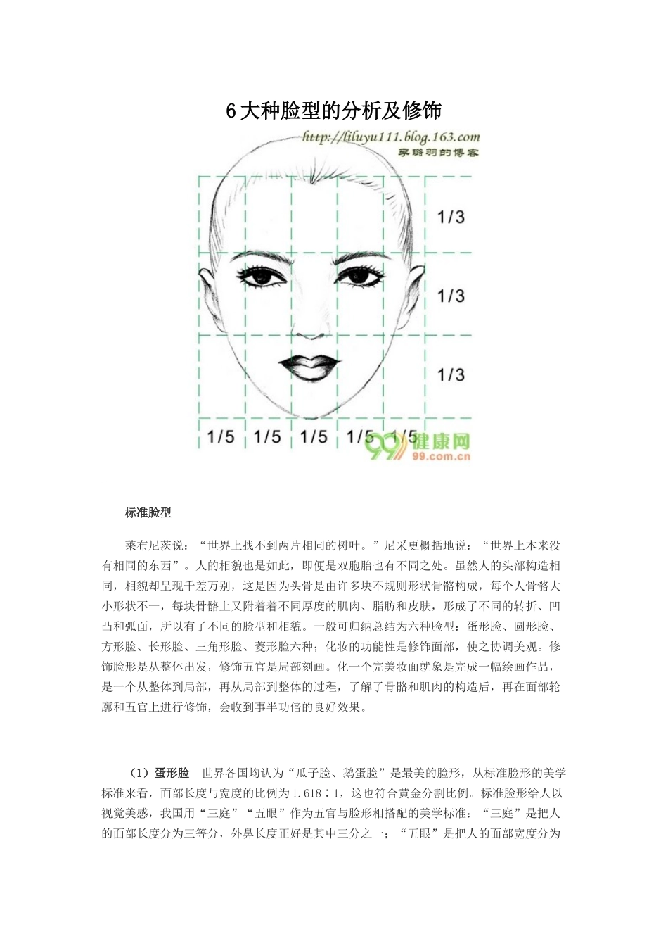 不同脸型的粉底及腮红打法_第1页