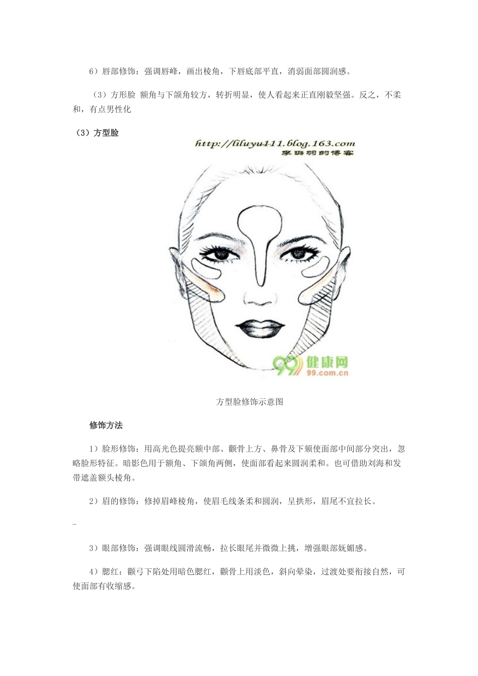 不同脸型的粉底及腮红打法_第3页