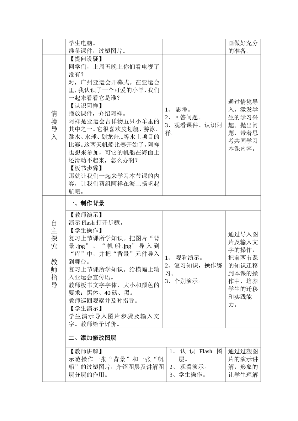 初识运动渐变动画(教案)_第2页