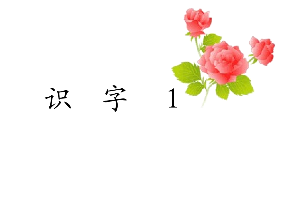 苏教版小学语文二年级上册识字1_第1页