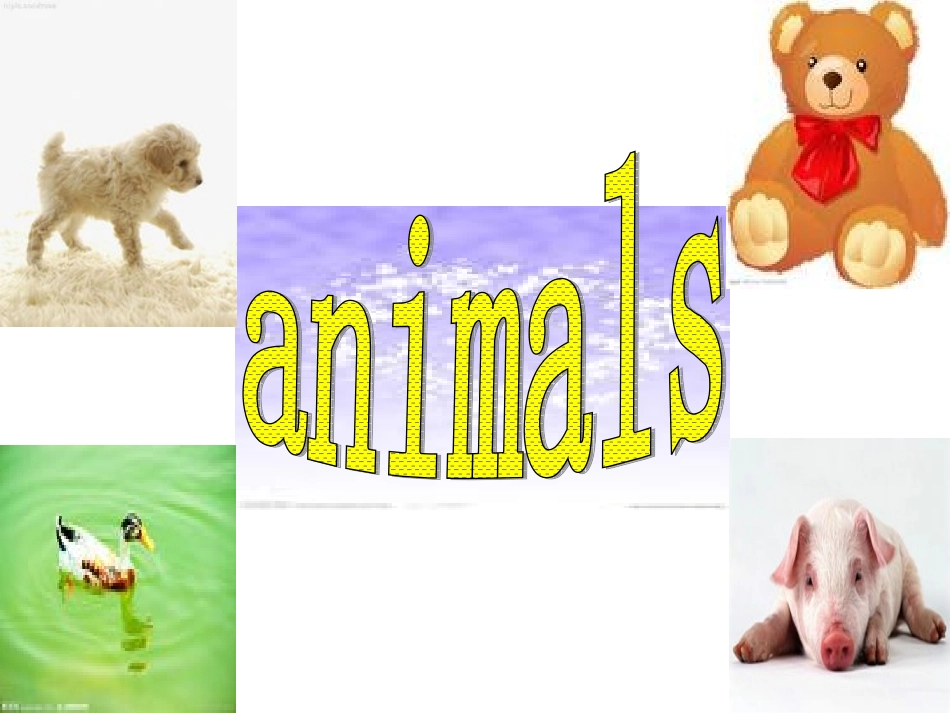 小学三年级英语第四单元We-love-animals-课件_第2页