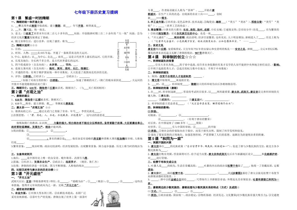 zx七年级下册考点(表格式样)[_第1页