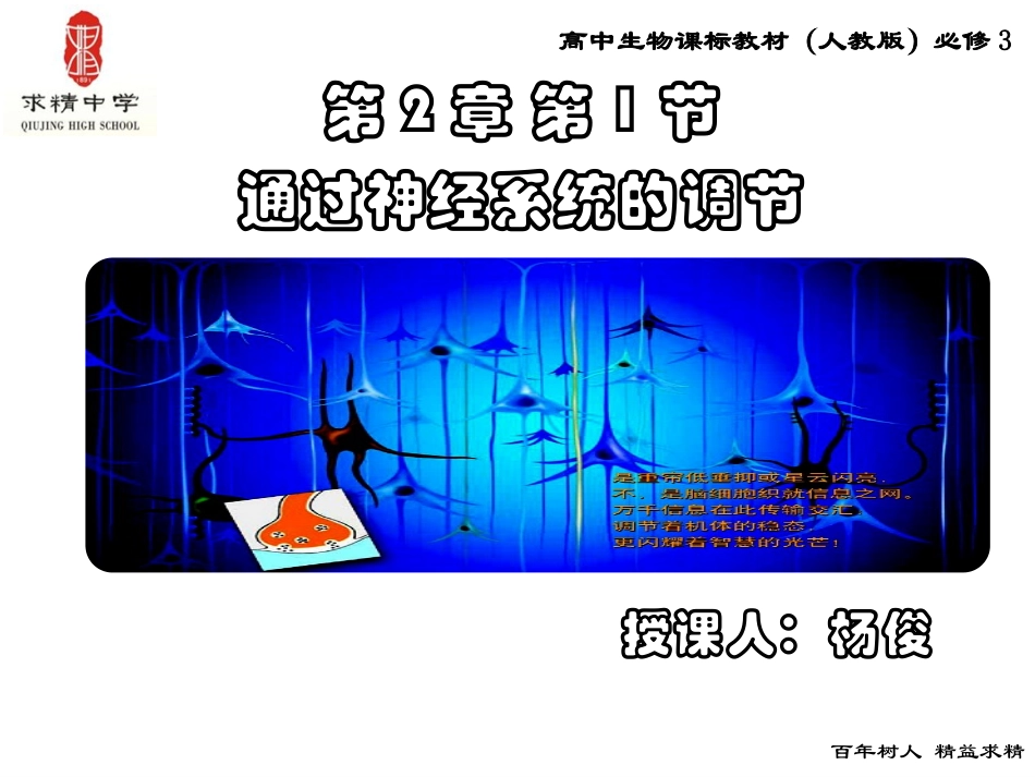 神经调节与国防教育课件_第1页