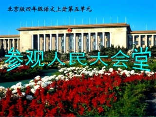 (北京版)四年级语文上册课件-参观人民大会堂-2