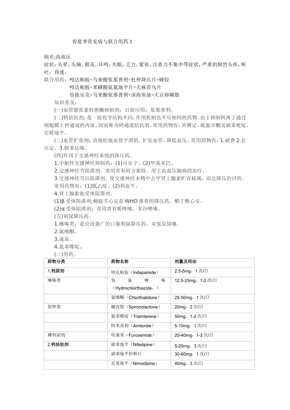 春夏季常见病与联合用药3_第1页