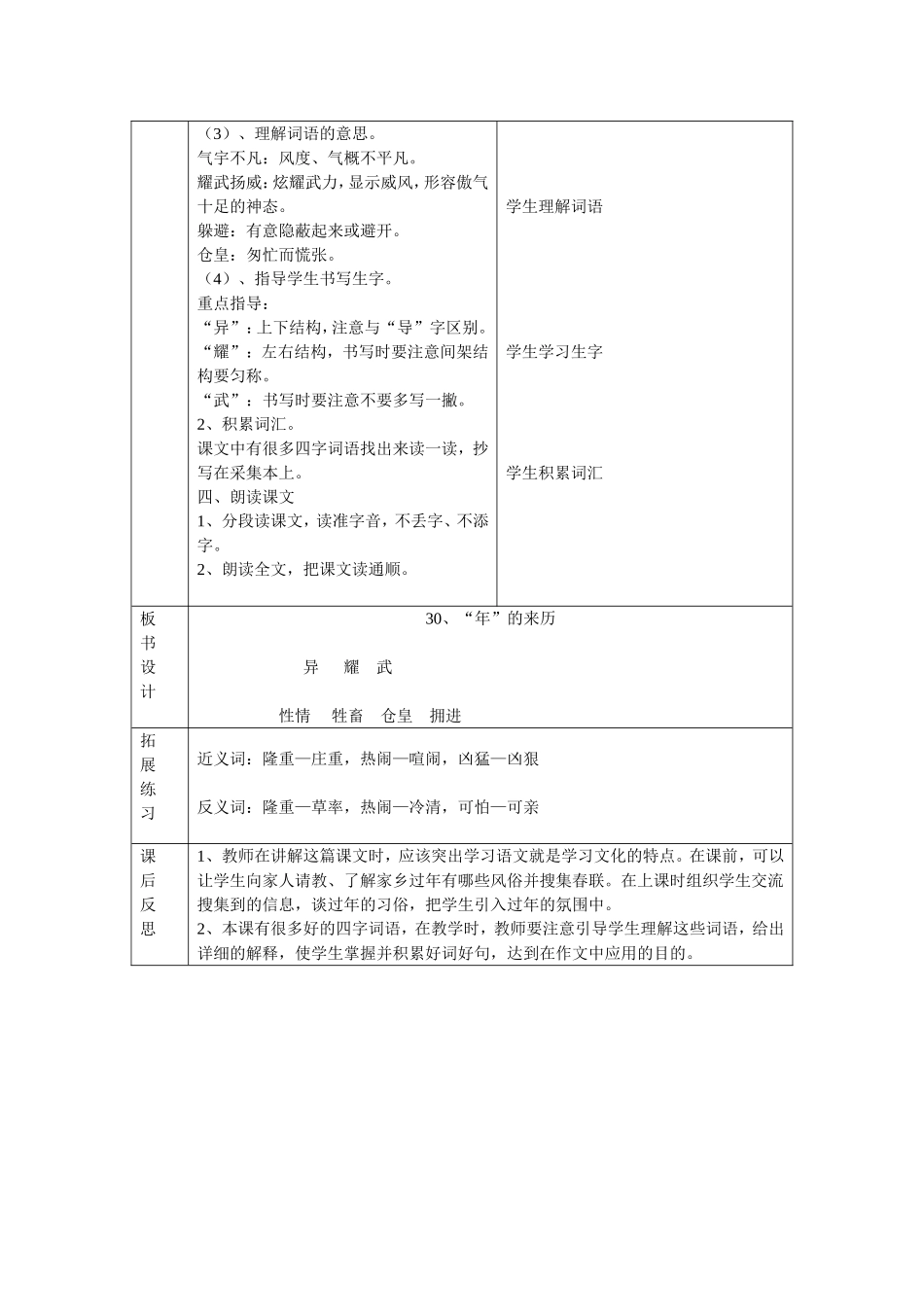 《年”的来历》教学设计_第2页