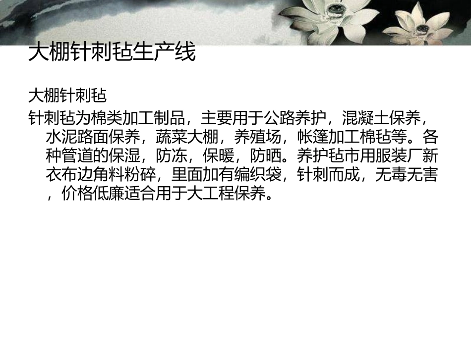 大棚针刺毡生产线2013.5.26_第2页