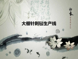 大棚针刺毡生产线2013.5.26