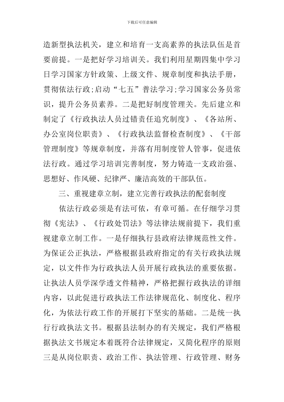 2024年依法行政个人工作总结_第2页