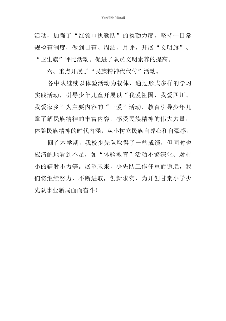 中心小学少先队工作总结_第3页