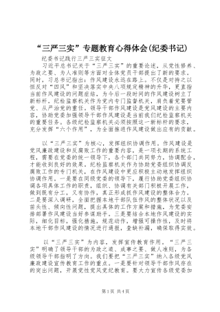 “三严三实”专题教育心得体会(纪委书记)_3