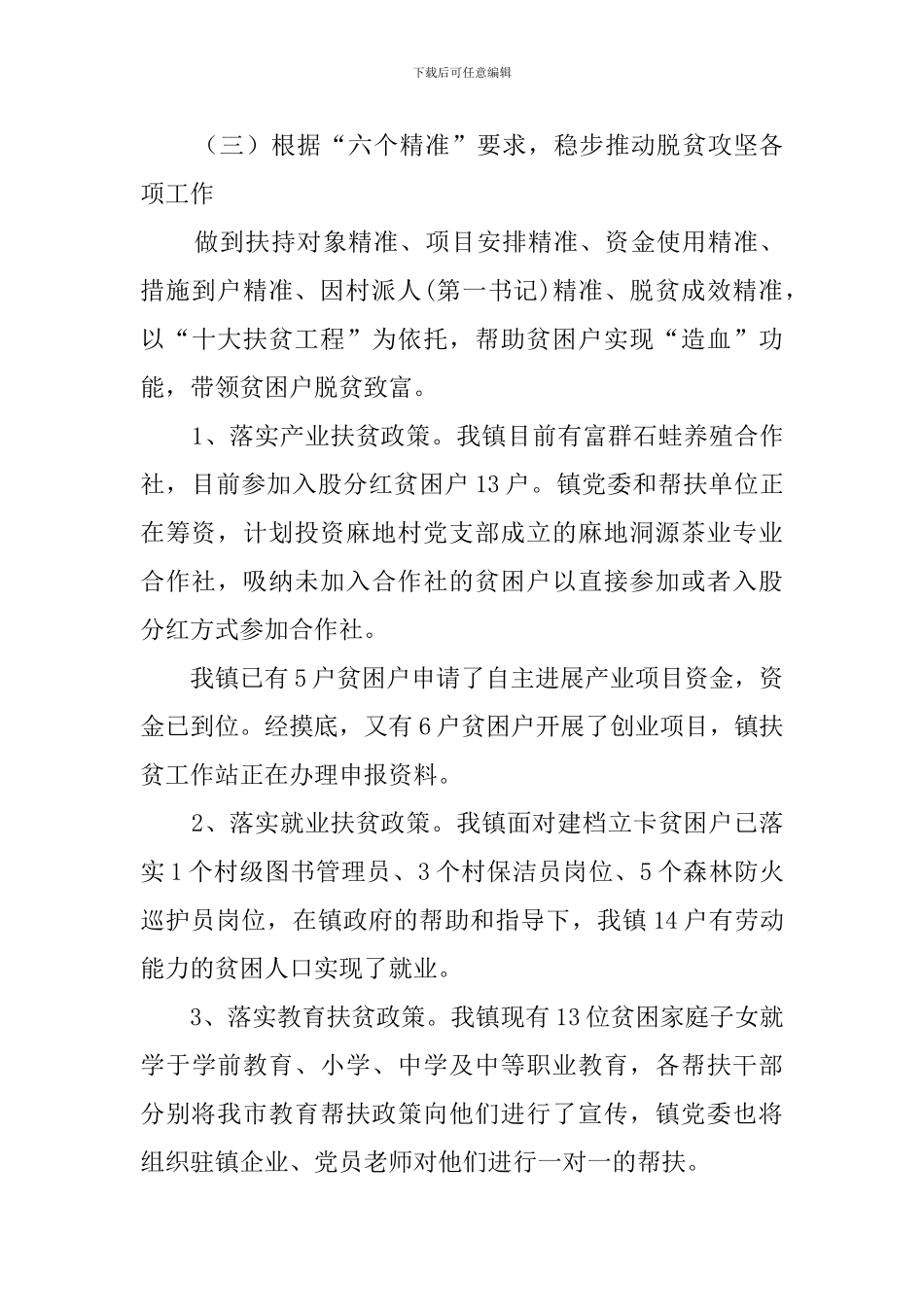 脱贫攻坚问题整改的工作总结_第3页