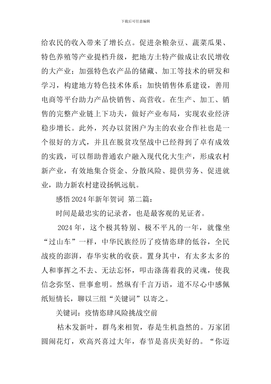 感悟2024年新年贺词_第3页