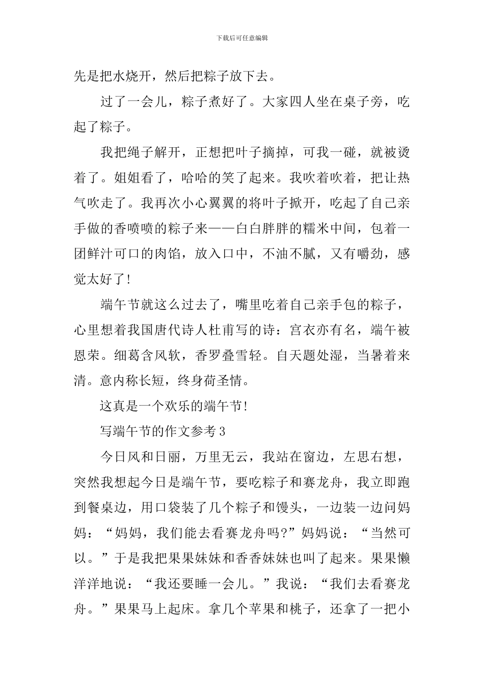 写端午节的作文参考_第3页