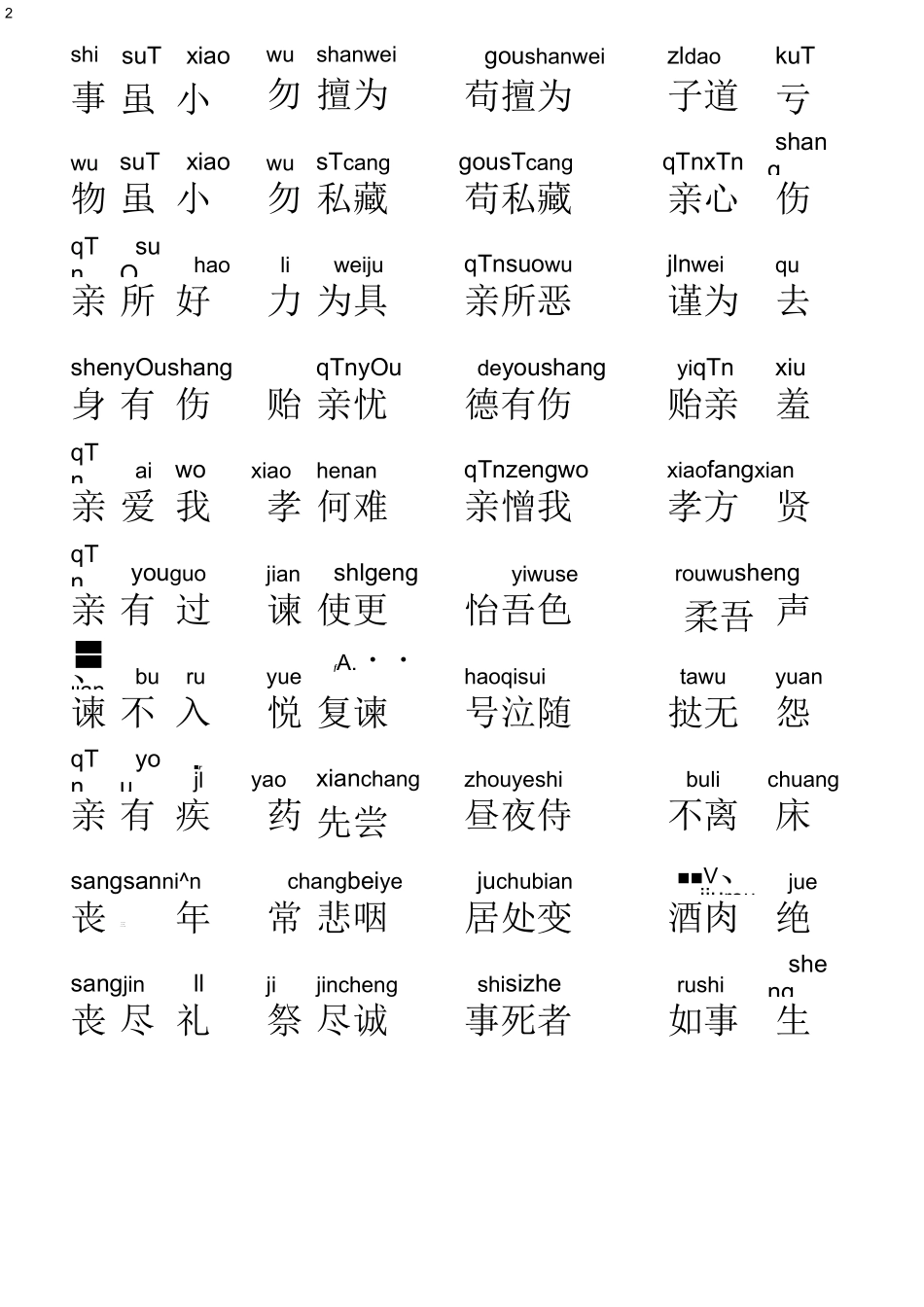 弟子规全文(带拼音)_第2页