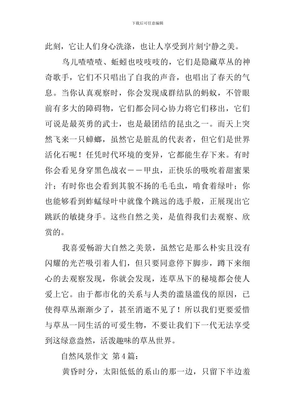 自然风景作文_第3页