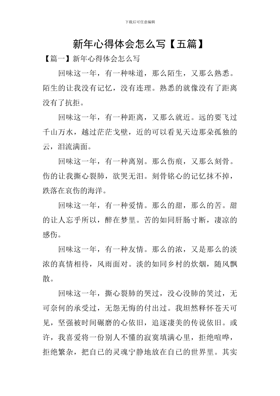 新年心得体会怎么写_第1页