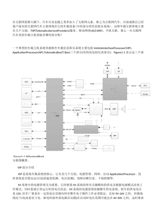 车载信息娱乐系统构成